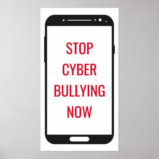 Stop Cyber Bullying Poster (Voorkant)