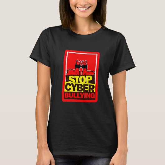 STOP CYBERPESTEN T-SHIRT (Voorkant)