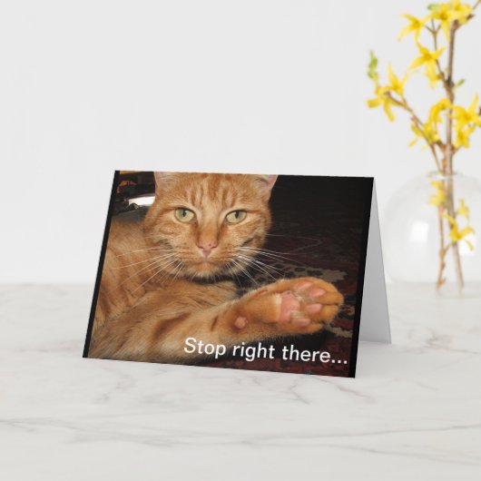 Stop daar kaart (Gele Bloem)