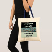 Stop Datacenters Meer Fotografie Red Onze Water Tote Bag (Voorkant (product))