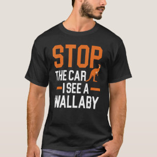 Stop de auto die ik zie als een behangselaar van K T-shirt