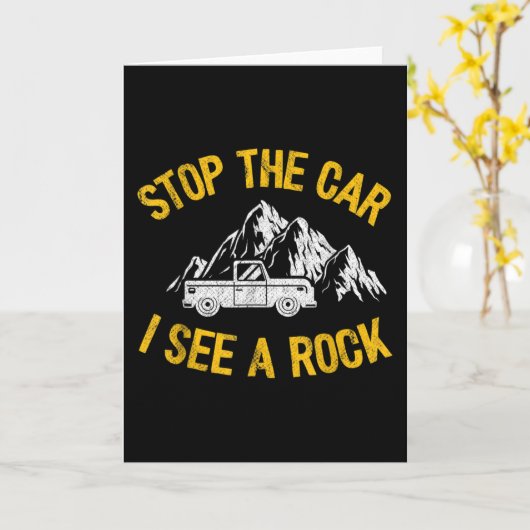 Stop de auto die ik zie als een rotzooi. kaart (Gele Bloem)