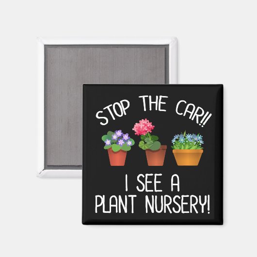 Stop de auto! Ik zie een Plant zuster. Magneet (Voorkant / Achterkant)