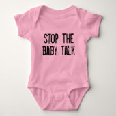 Stop de Baby talk Romper (Voorkant)