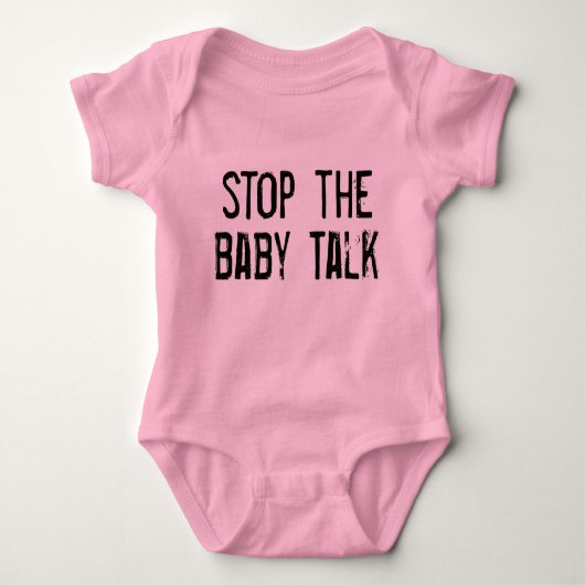 Stop de Baby talk Romper (Voorkant)