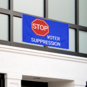 Stop de Banner van de Onderdrukking van de Stemmer (Buitenkant Gebouw)