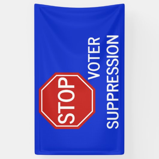 Stop de Banner van de Onderdrukking van de Stemmer (Verticaal)