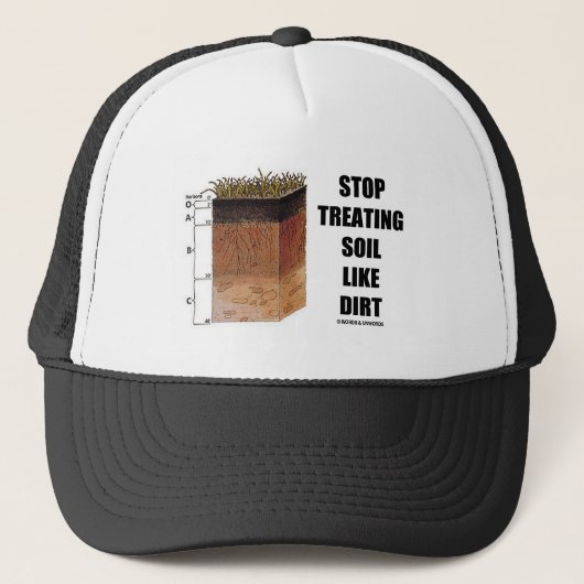 Stop de behandeling van bodems als vuil (bodemhori trucker pet (Voorkant)
