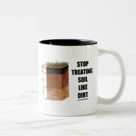 Stop de behandeling van bodems als vuil (bodemhori tweekleurige koffiemok