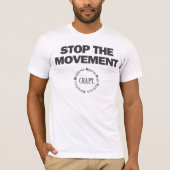 STOP DE BEWEGING (design1) T-shirt (Voorkant)