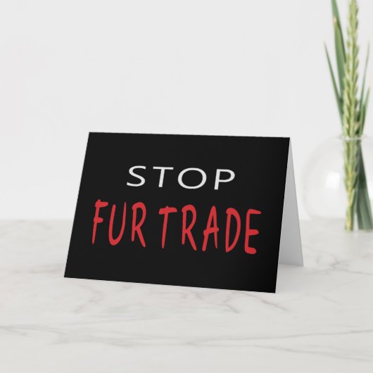 Stop de bont handel kaart (Voorkant)