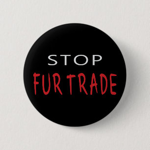 Stop de bonthandel ronde button 5,7 cm