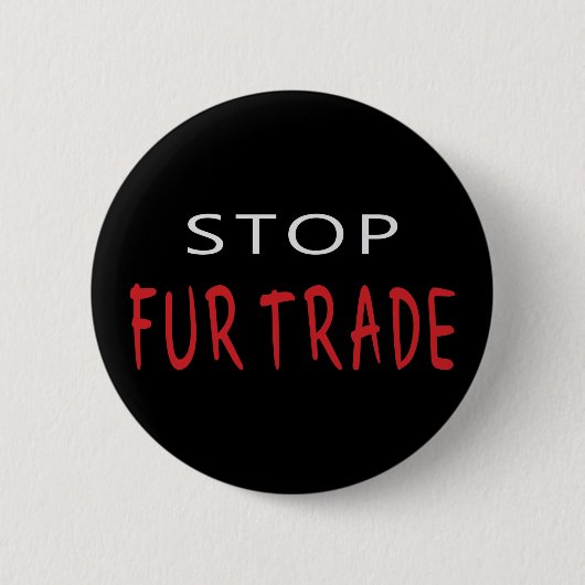 Stop de bonthandel ronde button 5,7 cm (Voorkant)