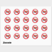 Stop De Boten Ronde Sticker (Vel)