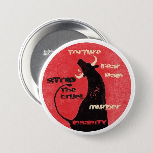 Stop de Bullgevecht - Button (Voorkant /achterkant)