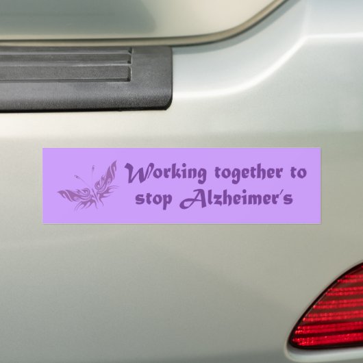 Stop de Bumpersticker van Alzheimer (Op auto)