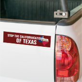 Stop de Californische afbraak van Texas Bumpersticker (Op Truck)
