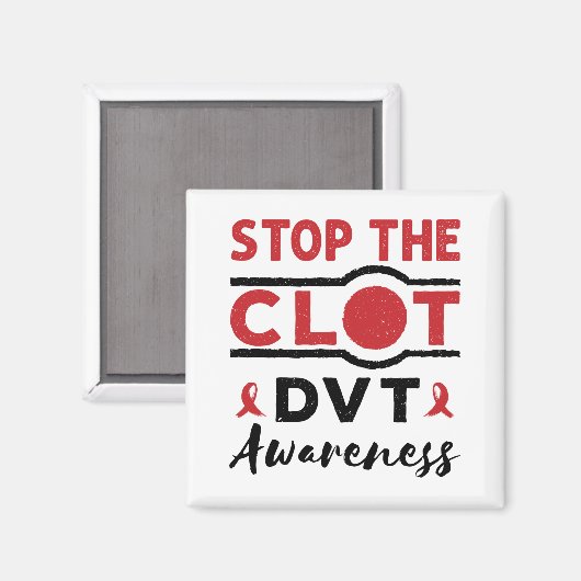 Stop de Clot DVT Awareness Deep Trombose Magneet (Voorkant / Achterkant)