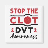 Stop de Clot DVT Awareness Deep Trombose Magneet (Voorkant)