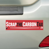 Stop de CO2-Bumpersticker! Bumpersticker (Op auto)
