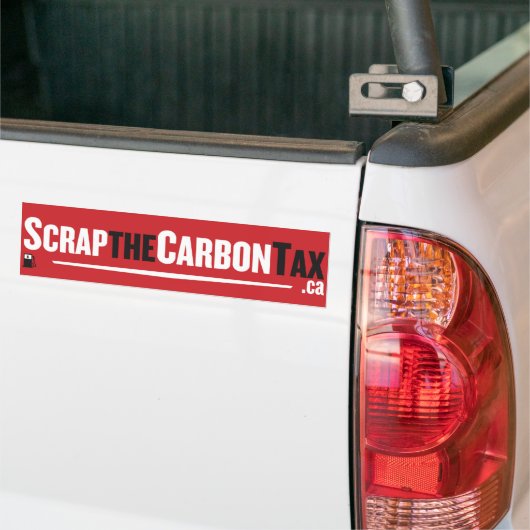 Stop de CO2-Bumpersticker! Bumpersticker (Op Truck)