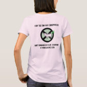 Stop de Cow Fart samenzwering! T-shirt (Achterkant)