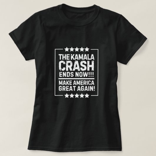 Stop de crash van Kamala! T-shirt (Design voorkant)