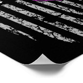 Stop de dierenmishandeling van de Amerikaanse vlag Poster (Hoek)