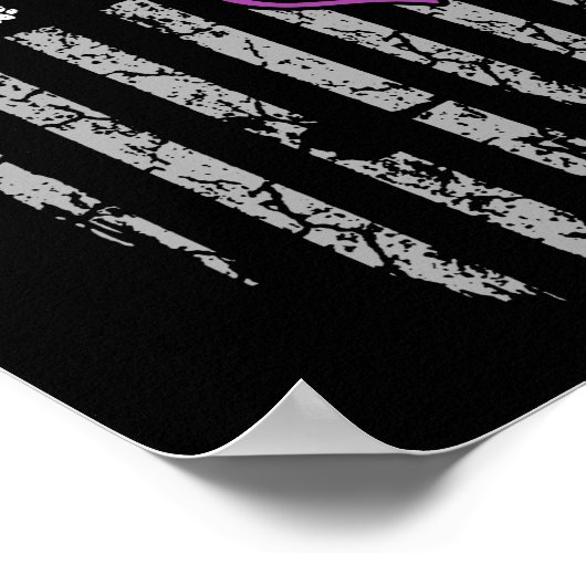 Stop de dierenmishandeling van de Amerikaanse vlag Poster (Hoek)