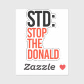 STOP DE DONALD STICKER (Vel)