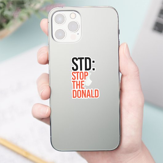 STOP DE DONALD STICKER (Telefoon)