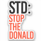 STOP DE DONALD STICKER (Voorkant)