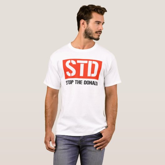 STOP DE DONALD T-SHIRT (Voorkant volledig)
