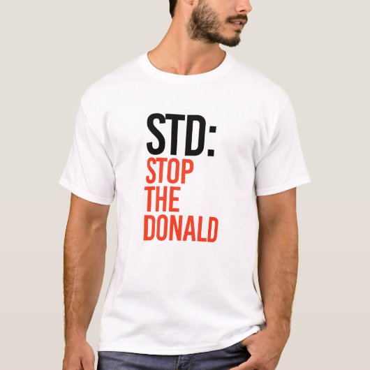 STOP DE DONALD T-SHIRT (Voorkant)