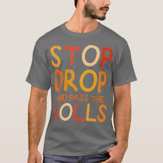 Stop de druppel en geef de broodjes grappig eten o t-shirt