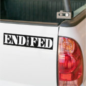 Stop de Fed Bumpersticker (Op Truck)