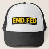 Stop de Fed! Ron Paul 2012 Trucker Pet (Voorkant)