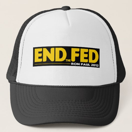 Stop de Fed! Ron Paul 2012 Trucker Pet (Voorkant)