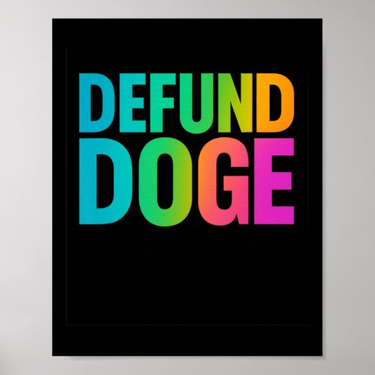 Stop de financiering van Doge, beëindig de verniet Poster (Voorkant)