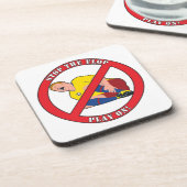 STOP DE FLAP BIER ONDERZETTER (Linkerzijde)