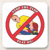 STOP DE FLAP BIER ONDERZETTER (Voorkant)
