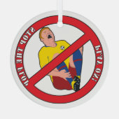 STOP DE FLAP GLAS ORNAMENT (Achterkant)
