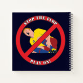 STOP DE FLAP NOTITIEBOEK (Achterkant)