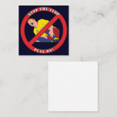 STOP DE FLAP NOTITIEKAARTJE (Voorkant / Achterkant)