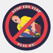 STOP DE FLAP RONDE STICKER (Voorkant)