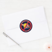 STOP DE FLAP RONDE STICKER (Envelop)