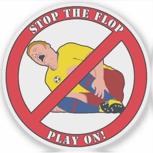 STOP DE FLAP STICKER (Voorkant)