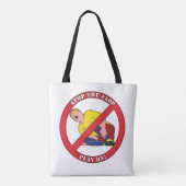 STOP DE FLAP TOTE BAG (Achterkant)