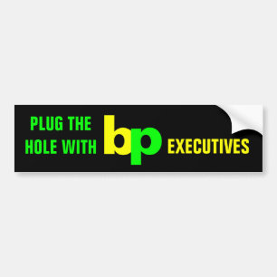 STOP DE GAT MET bp DIRECTIELEDEN Bumpersticker