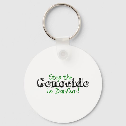 Stop de genocide in Darfur Sleutelhanger (Voorkant)